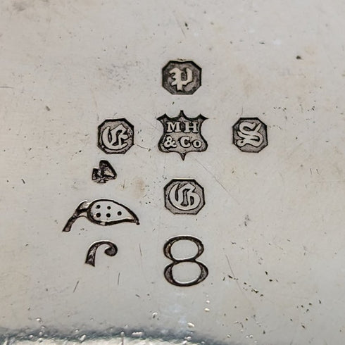 Circa 1875 British Antique Silver Plated Teapot Martin & Hall